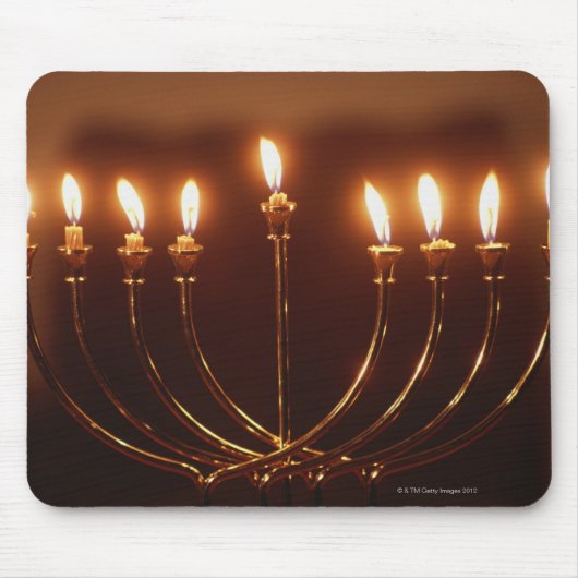 Lit menorah, Israel Mousepad (Vorne)