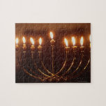 Lit menorah, Israel Puzzle<br><div class="desc">AssetID: 200248233-001 / {Gary Faber} / Lit menorah,  Israel</div>