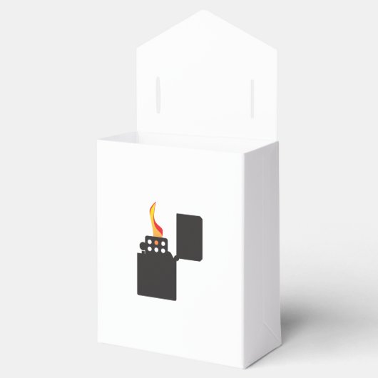 Lit Open Cigarette Lighter Geschenkschachtel (Geöffnet)