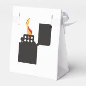 Lit Open Cigarette Lighter Geschenkschachtel (Rückseite)