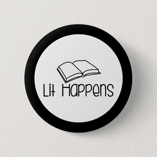 Lit passiert Buchliebhaber Button (Vorderseite)
