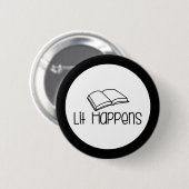 Lit passiert Buchliebhaber Button (Vorne & Hinten)