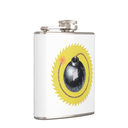 Lit-Sicherung haben eine Blase Flachmann (Rechts)