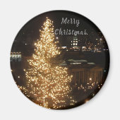 Lit Up Christmas Tree Magnet (Vorne)