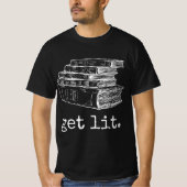Lit with Books Funny Meme - Gift for Book Liebe T-Shirt (Vorderseite)