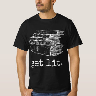 Lit with Books Funny Meme - Gift for Book Liebe T-Shirt