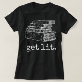 Lit with Books Funny Meme - Gift for Book Liebe T-Shirt (Design vorne)