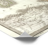 L'Italie - Italien Karte Poster (Ecke)