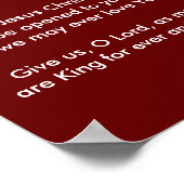 Litanei des heiligen Namens des Jesus Poster (Ecke)