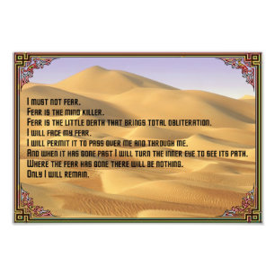 Litanei gegen Furcht Fotodruck