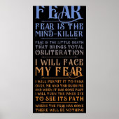 Litany Against Fear Dune 2021 Poster (Vorne)