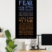 Litany Against Fear Dune 2021 Poster (Heimbüro)