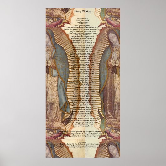 Litany von Mary (30 x 60 extra groß) Poster (Vorne)