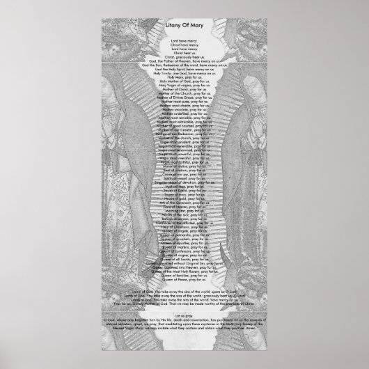 Litany von Mary (30 x 60 extra groß) Poster (Vorne)