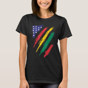 Litauen American Grown Flag USA Patriot Heritage T-Shirt