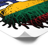 Litauen Australischer Tree Poster (Ecke)