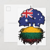 Litauen Australischer Tree Postkarte (Vorne/Hinten)