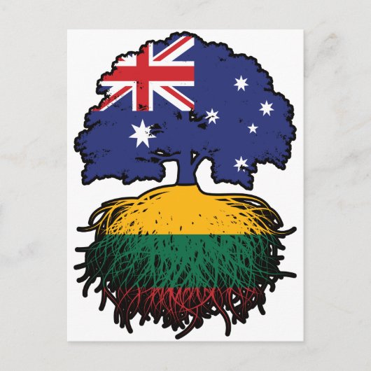 Litauen Australischer Tree Postkarte (Vorderseite)