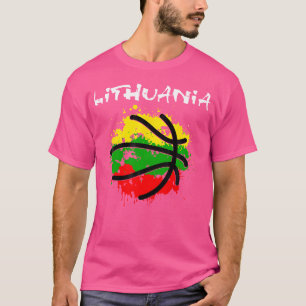 Litauen Basketball Abstrakt - Litauen Strong B T-Shirt