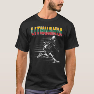 Litauen Basketball Fans Jersey litauische Flagge B T-Shirt