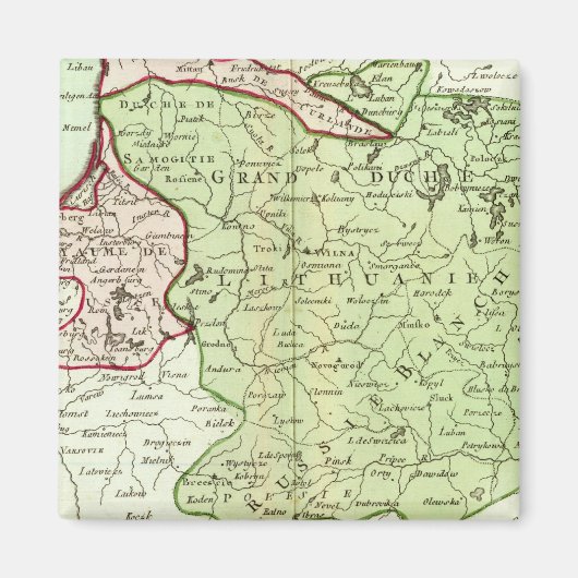 Litauen, Belarus Magnet (Vorne)