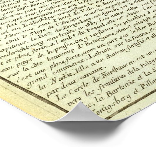 Litauen, Belarus Poster (Ecke)