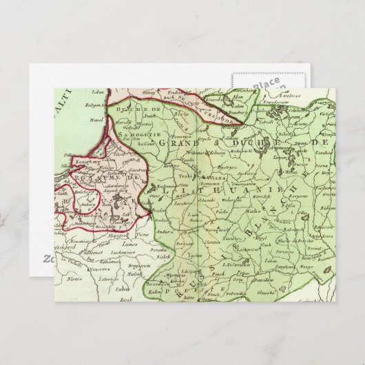 Litauen, Belarus Postkarte (Vorne/Hinten)