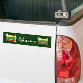 Litauen-Bürsten-Flagge Autoaufkleber (Auf Lkw)