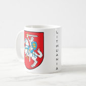 Litauen-Emblem Kaffeetasse (Vorderseite Links)