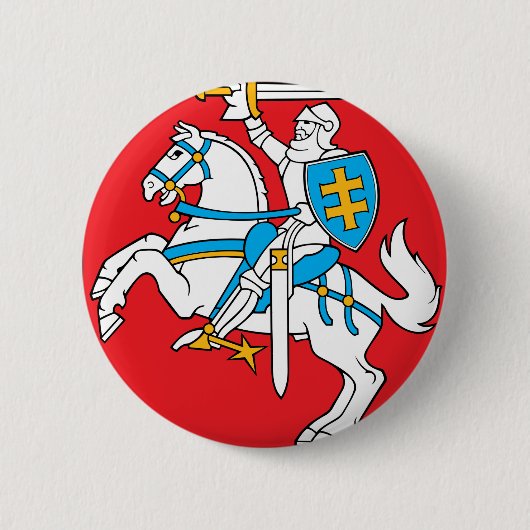 Litauen-Emblem - Wappen - Lietuvos Herbas Button (Vorderseite)