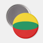 Litauen Fisheye Flag Magnet (Vorderseite/Rückseite)