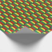 Litauen Flag Honeycomb Wrapping Paper Geschenkpapier (Ecke)