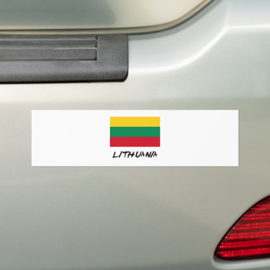 Litauen-Flagge Autoaufkleber (Auf Auto)
