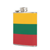Litauen-Flagge Flachmann (Links)