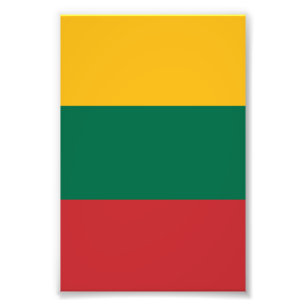 Litauen-Flagge Fotodruck