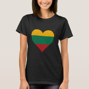Litauen-Flagge Herz Litauische Wurzeln Litauisch P T-Shirt