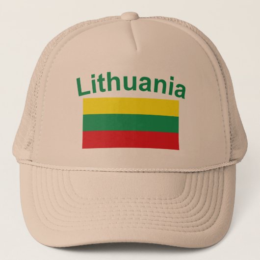 Litauen-Flagge Truckerkappe (Vorderseite)