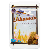 Litauen - Für ein Abenteuerposter Magnet (Vertikal)