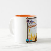 Litauen - Für ein Abenteuerposter Zweifarbige Tasse (Vorderseite Links)