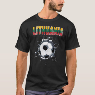 Litauen Fußballfans - Litauischer Fußball in Tschr T-Shirt