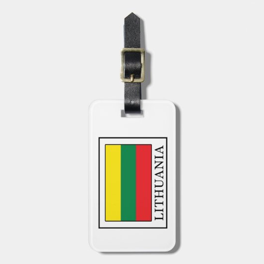 Litauen Gepäckanhänger (Vorderseite vertikal)