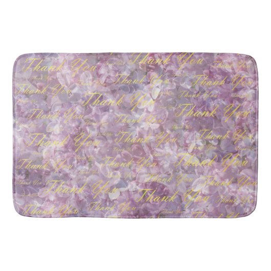 Litauen, Gold, Silber, danke + Ihnen, Blume, Badematte (Vorderseite)