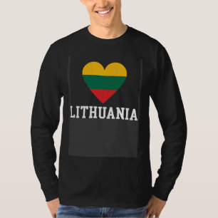 Litauen Herz litauische Roots Litauische Flagge T-Shirt