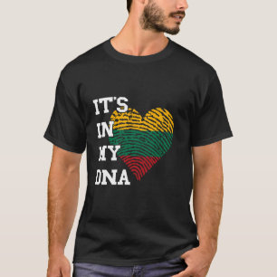 Litauen ist in meiner DNA Herz Lietuva Litauisch T-Shirt