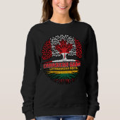 Litauen Kanada Tree Roots Sweatshirt (Vorderseite)