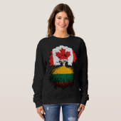 Litauen Kanada Tree Roots Sweatshirt (Vorne ganz)