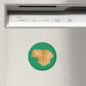 Litauen Karte Magnet (In Situ (Geschirrspüler))
