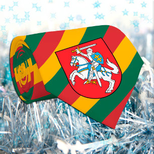 Litauen Krawatte, Mode litauische Flaggenfirma Krawatte