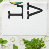 Litauen: Lächelfahne Handtuch (Gefaltet)