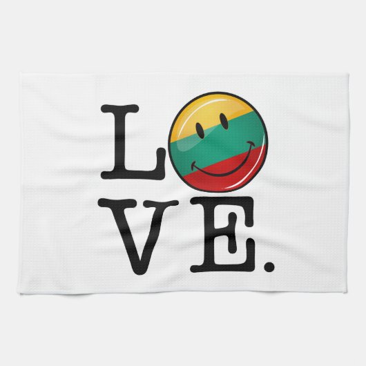 Litauen: Lächelfahne Handtuch (Horizontal)